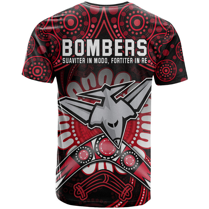 bombers-football-t-shirt-boomerang-indigenous-dots