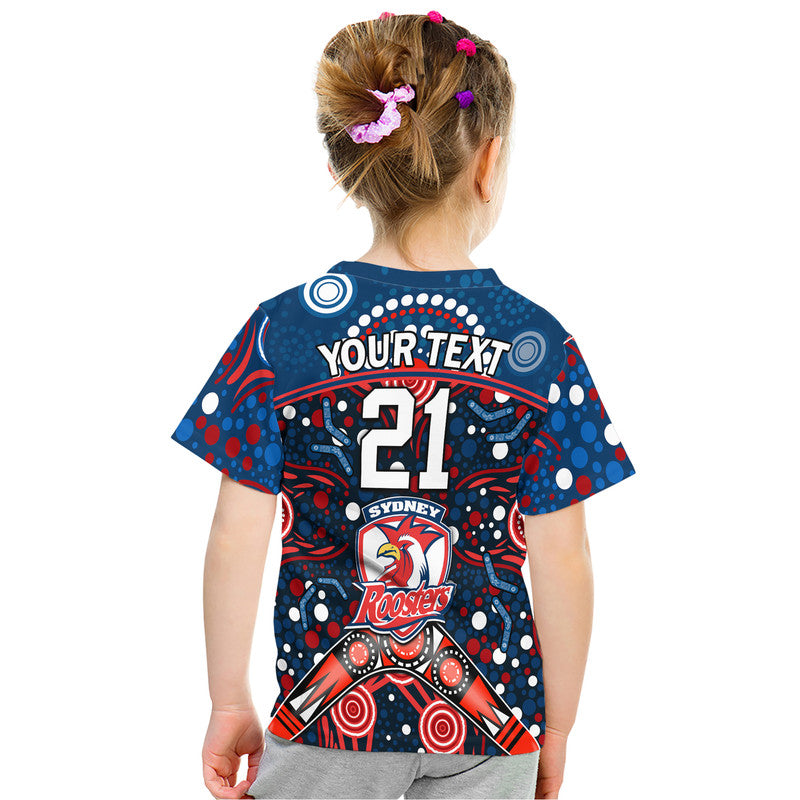 custom-personalised-roosters-rugby-t-shirt-boomerang-indigenous-dots