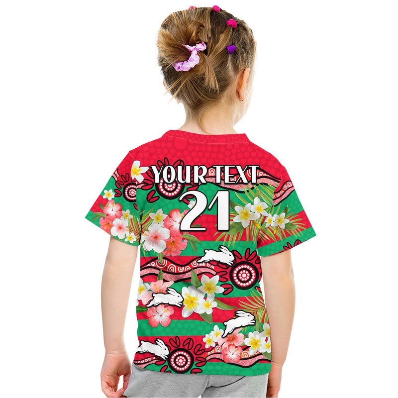 custom-personalised-rabbitohs-rugby-t-shirt-tropical-flowers-and-palm-hawaiian-style