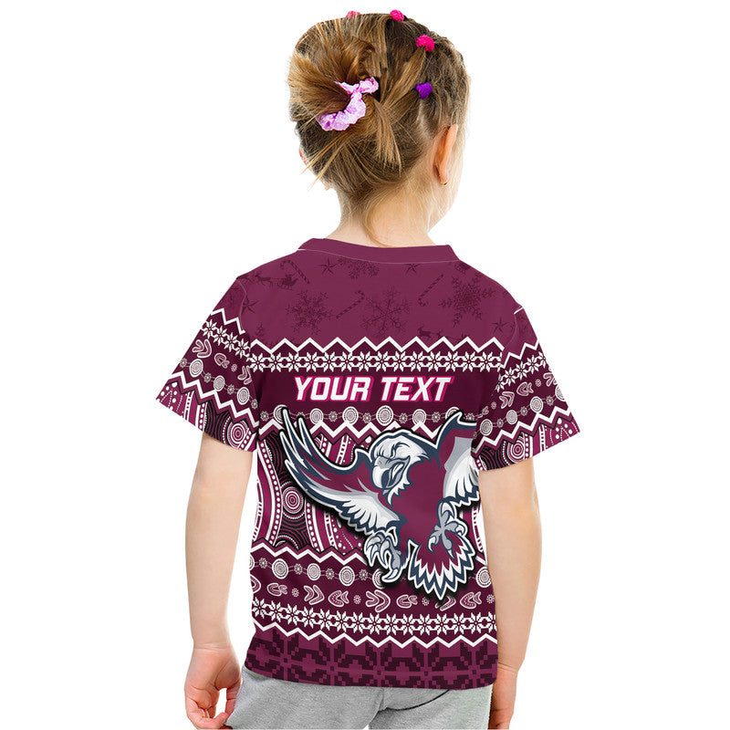 custom-personalised-manly-warringah-maroon-sea-eagles-christmas-vibe-t-shirt