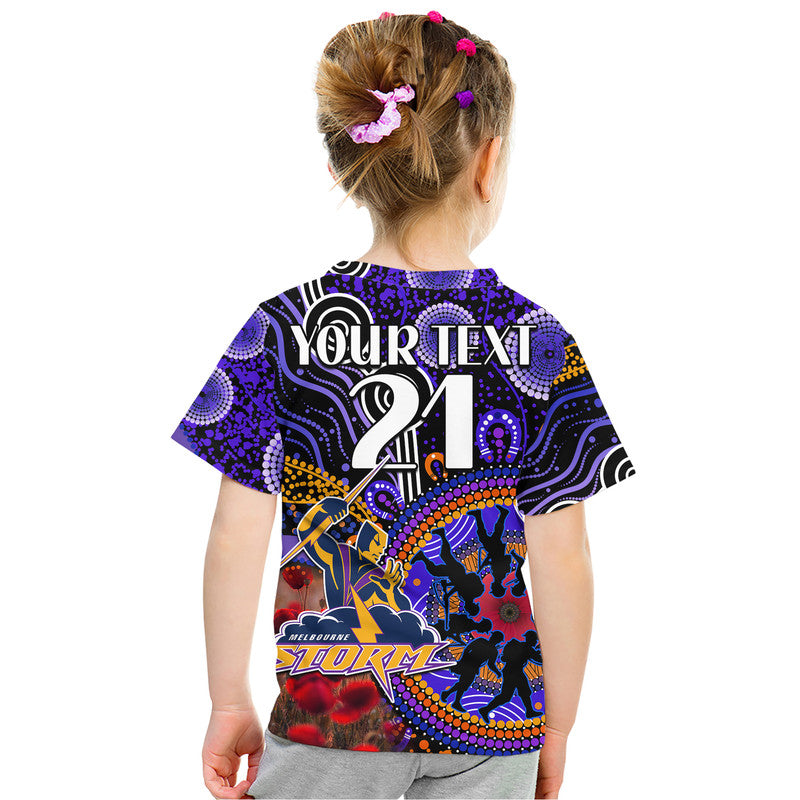 custom-personalised-storm-rugby-anzac-kid-t-shirt-aboriginal-military-and-poppy-flowers