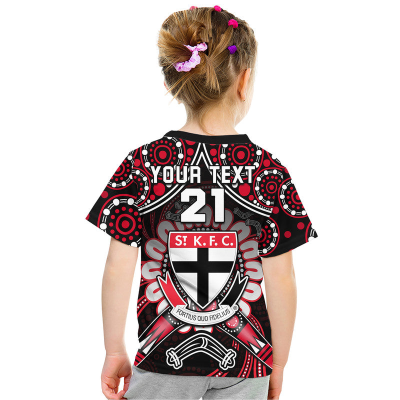 custom-personalised-st-kilda-saints-t-shirt-boomerang-indigenous-dots