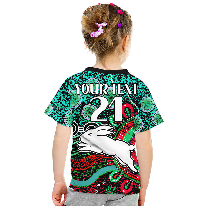 custom-personalised-rabbitohs-rugby-t-shirt-aboriginal-dots