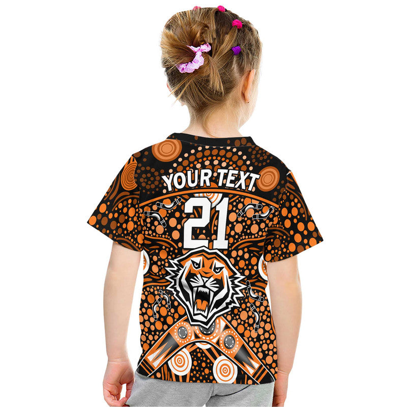 custom-personalised-wests-tigers-rugby-t-shirt-boomerang-indigenous-dots