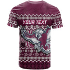 custom-personalised-manly-warringah-maroon-sea-eagles-christmas-vibe-t-shirt