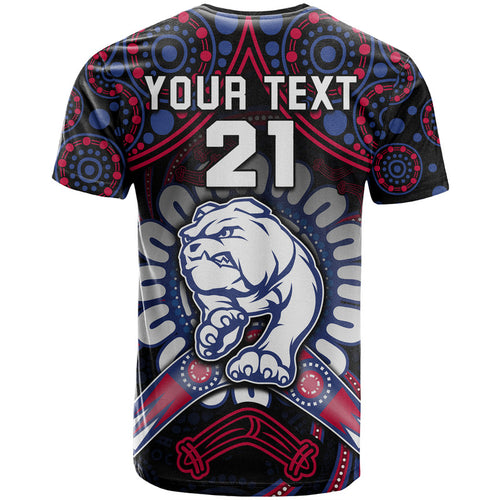 custom-personalised-western-bulldogs-football-t-shirt-boomerang-indigenous-dots