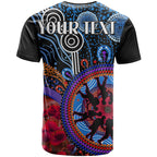 custom-personalised-australia-anzac-day-t-shirt-aboriginal-military-and-poppy-flowers-style