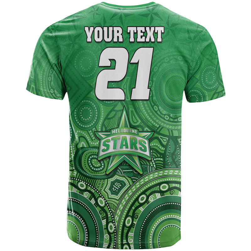 custom-personalised-melbourne-team-green-indigenous-aboriginal-stars-arts-t-shirt