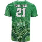 custom-personalised-melbourne-team-green-indigenous-aboriginal-stars-arts-t-shirt
