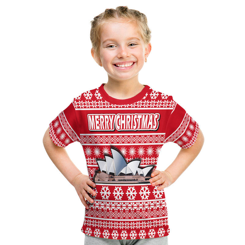 custom-personalised-australian-sydney-opera-house-christmas-vibe-with-aboriginal-dot-painting-style-t-shirt