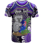 custom-personalised-australia-koala-aboriginal-t-shirt-koala-hugging-rugby-ball-purple