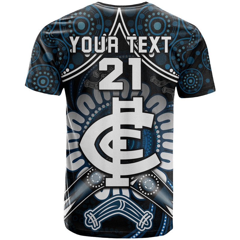 custom-personalised-blues-football-t-shirt-boomerang-indigenous-dots