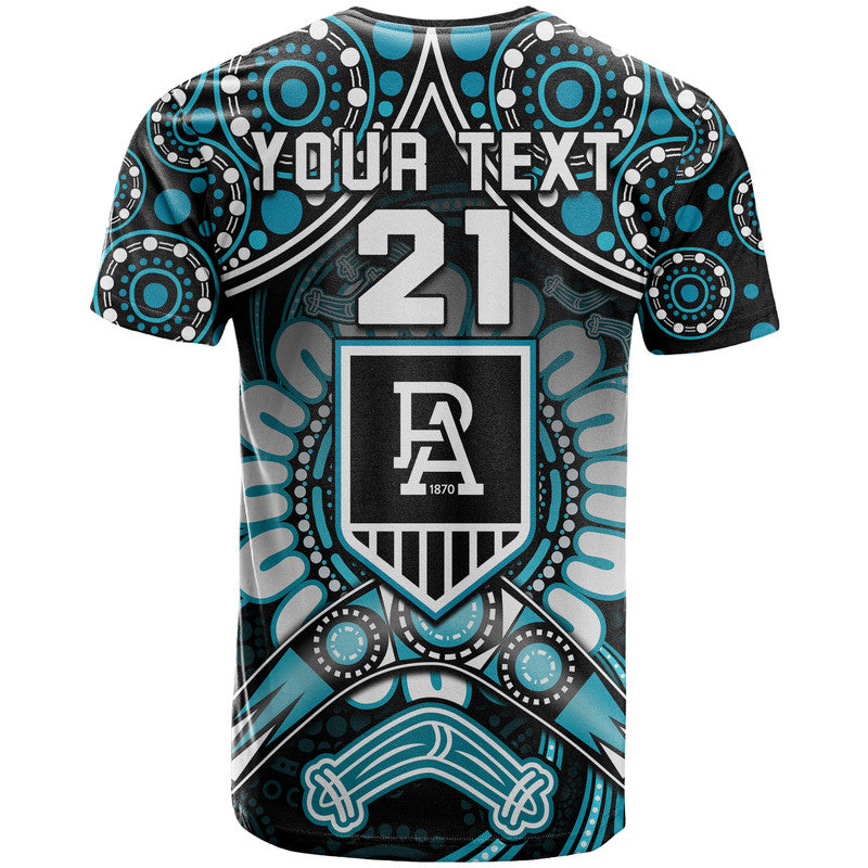 custom-personalised-port-adelaide-power-t-shirt-boomerang-indigenous-dots