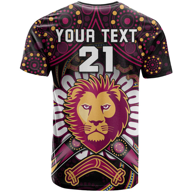 custom-personalised-brisbane-lions-football-t-shirt-boomerang-indigenous-dots