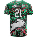 custom-personalised-south-sydney-indigenous-rabbitohs-dot-art-style-t-shirt