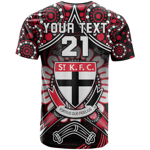 custom-personalised-st-kilda-saints-t-shirt-boomerang-indigenous-dots