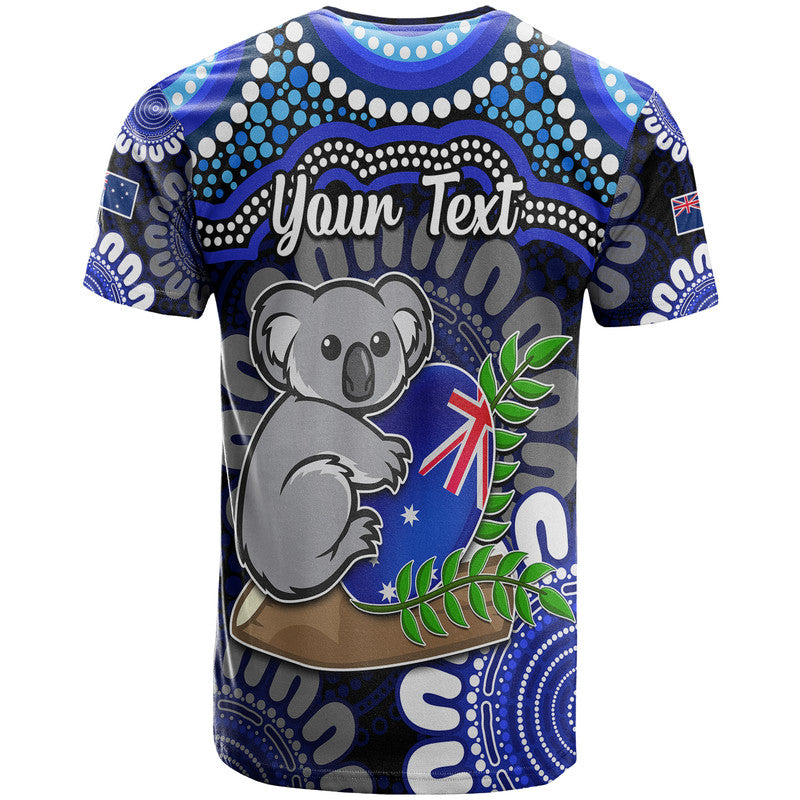 custom-personalised-australia-koala-aboriginal-t-shirt-koala-hugging-rugby-ball-blue