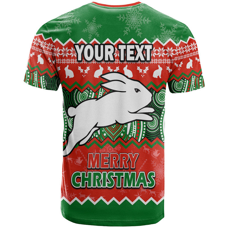 custom-personalised-south-sydney-rabbitohs-aboriginal-christmas-vibe-t-shirt