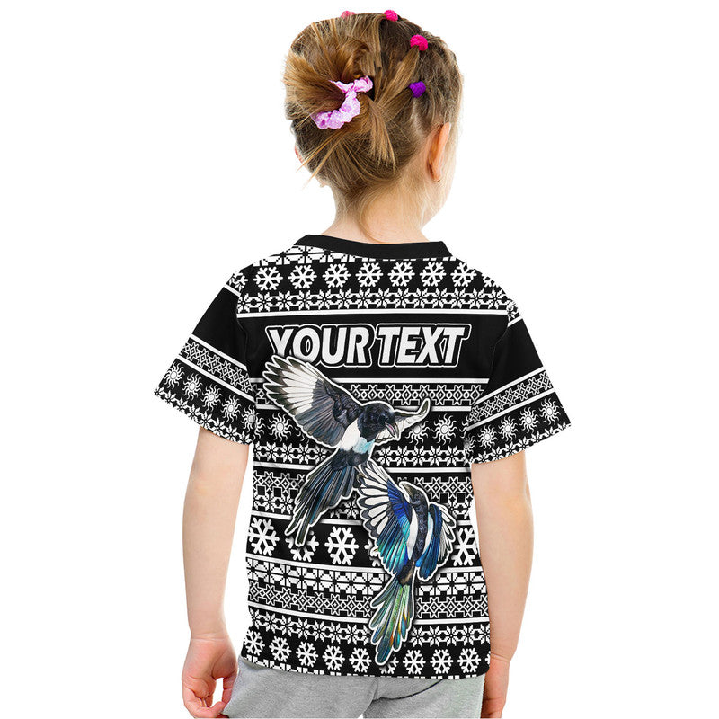custom-personalised-australian-magpies-christmas-vibe-with-aboriginal-dot-painting-style-t-shirt