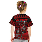 custom-personalised-australian-lizard-christmas-vibe-with-aboriginal-dot-painting-style-t-shirt