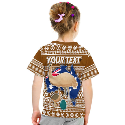 custom-personalised-australian-emu-christmas-vibe-with-aboriginal-dot-painting-style-t-shirt