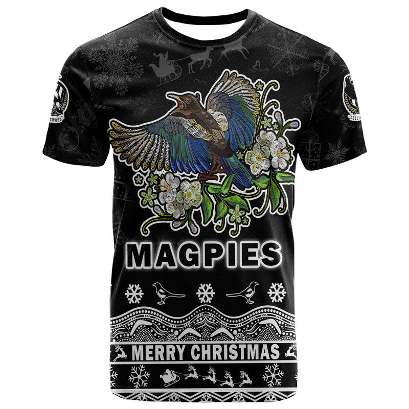 custom-personalised-and-number-collingwood-pies-unique-winter-season-t-shirt-magpies-merry-christmas