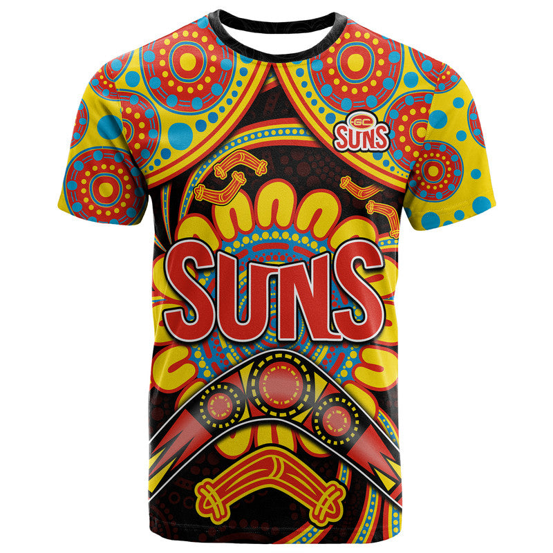 custom-personalised-suns-football-t-shirt-boomerang-indigenous-dots