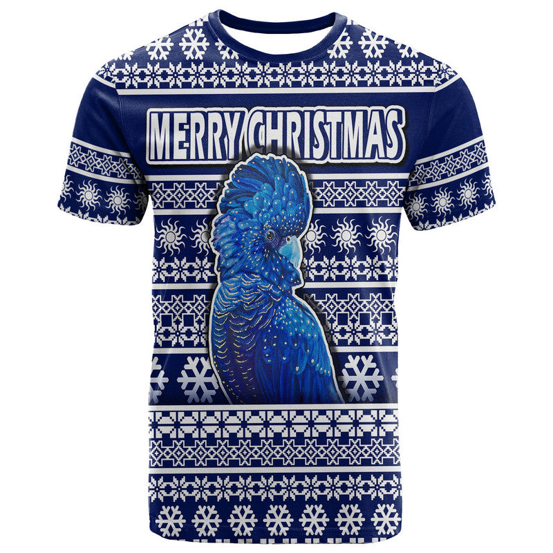 custom-personalised-australian-cockatoo-christmas-vibe-with-aboriginal-dot-painting-style-t-shirt