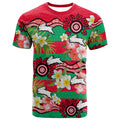 custom-personalised-rabbitohs-rugby-t-shirt-tropical-flowers-and-palm-hawaiian-style