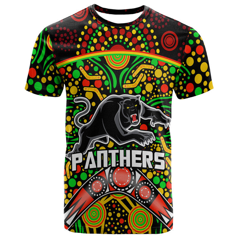 custom-personalised-panthers-rugby-t-shirt-boomerang-indigenous-dots