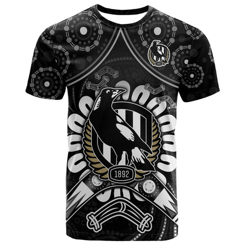 magpies-football-t-shirt-boomerang-indigenous-dots