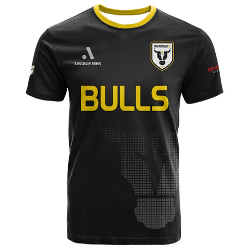 macarthur-soccer-t-shirt-bulls-black-and-gold