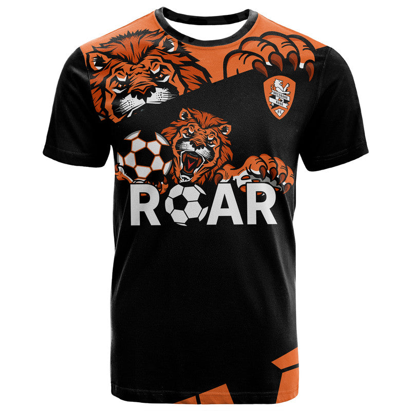 custom-personalised-brisbane-roar-soccer-t-shirt-the-roar-mascot