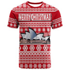 custom-personalised-australian-sydney-opera-house-christmas-vibe-with-aboriginal-dot-painting-style-t-shirt