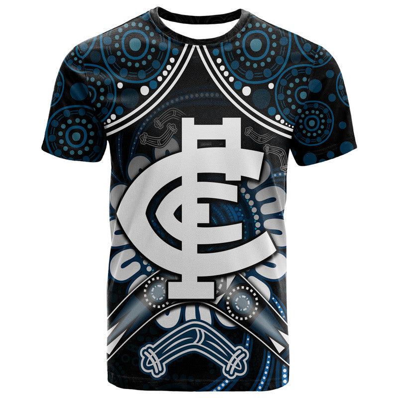 blues-football-t-shirt-boomerang-indigenous-dots