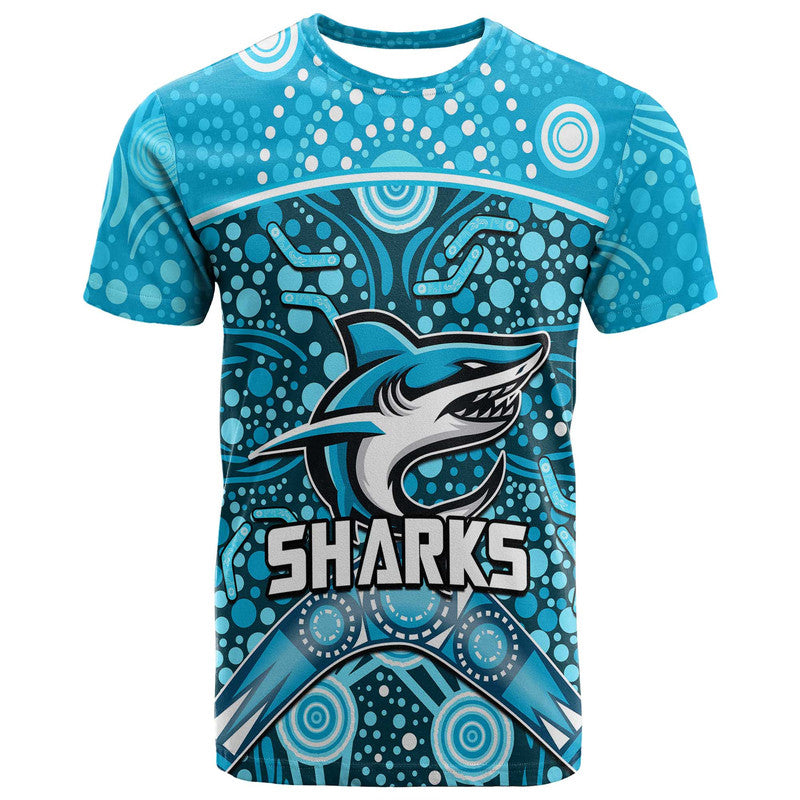 sharks-rugby-t-shirt-boomerang-indigenous-dots