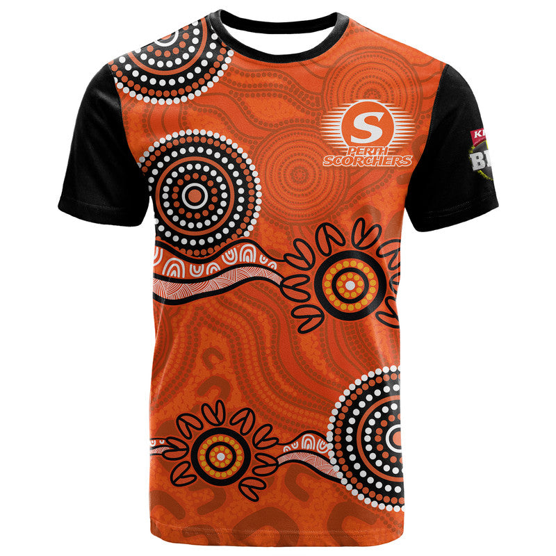 custom-personalised-perth-scorchers-cricket-dots-t-shirt