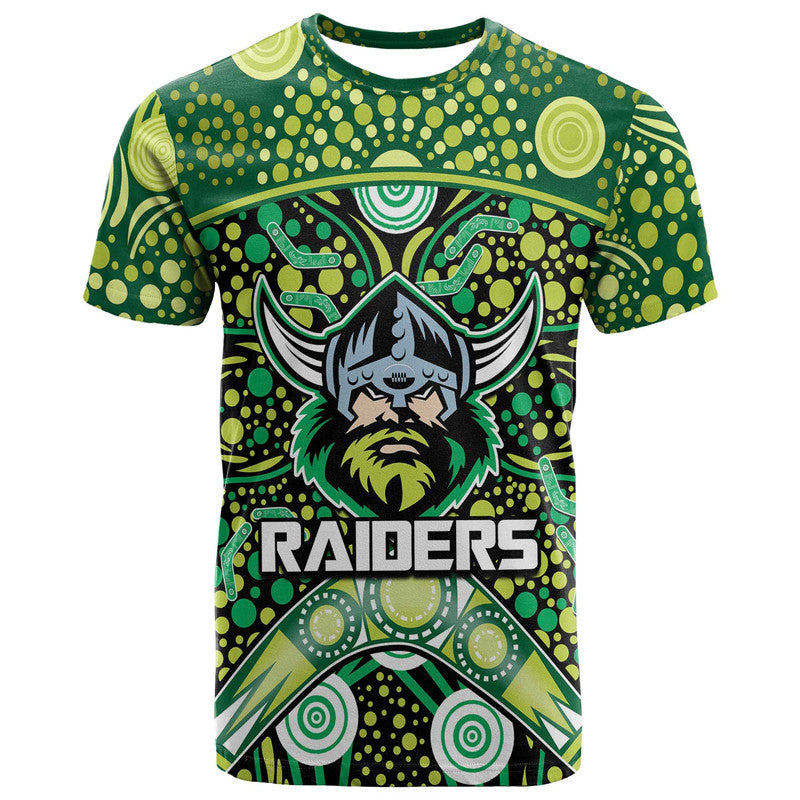 custom-personalised-raiders-rugby-t-shirt-boomerang-indigenous-dots