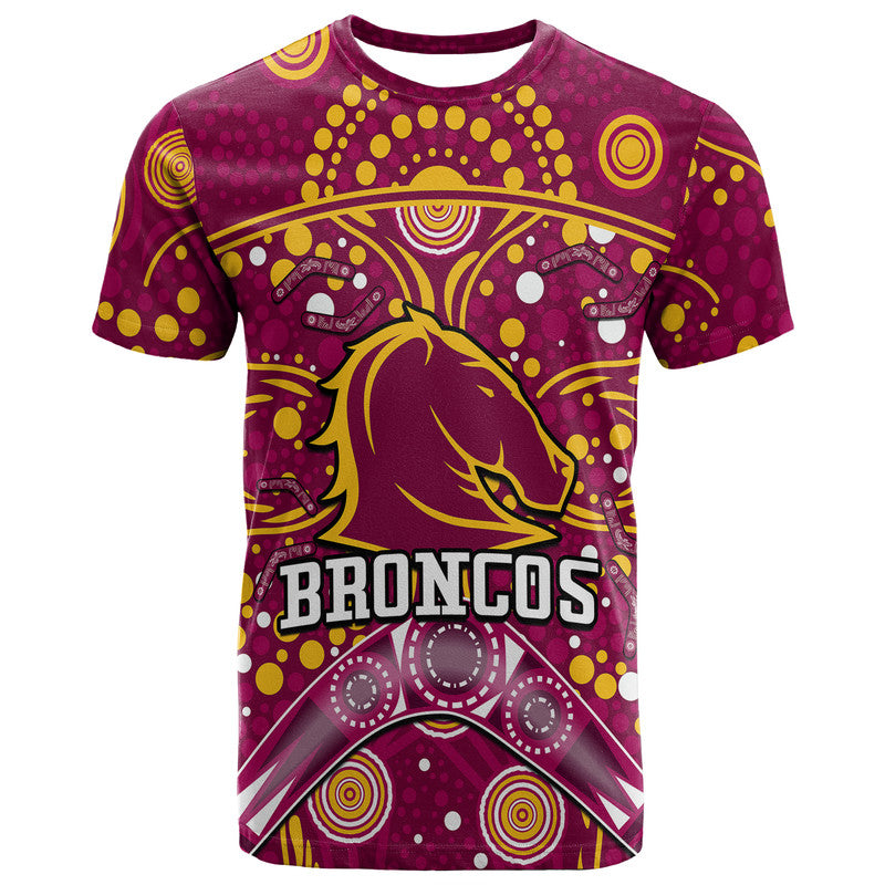 custom-personalised-broncos-rugby-t-shirt-boomerang-indigenous-dots