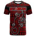 custom-personalised-australian-lizard-christmas-vibe-with-aboriginal-dot-painting-style-t-shirt