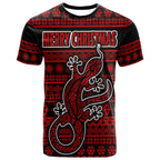 custom-personalised-australian-lizard-christmas-vibe-with-aboriginal-dot-painting-style-t-shirt