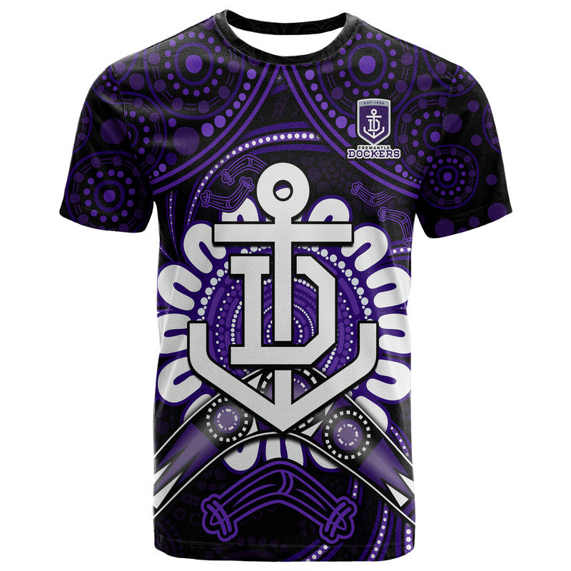 custom-personalised-dockers-football-t-shirt-boomerang-indigenous-dots