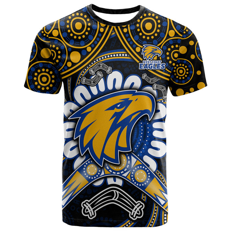 custom-personalised-west-coast-eagles-t-shirt-boomerang-indigenous-dots