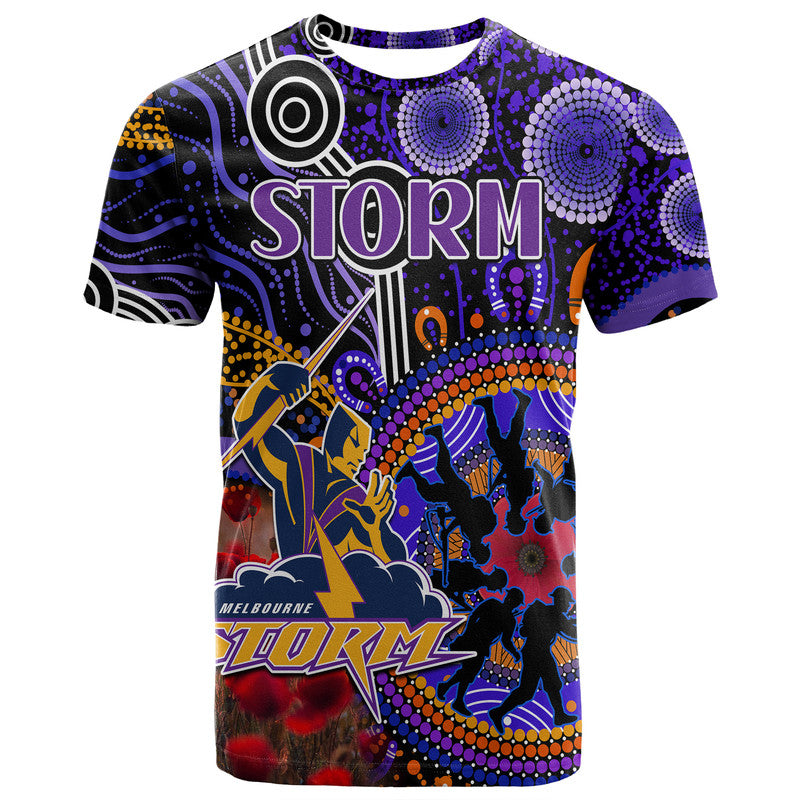 custom-personalised-storm-rugby-anzac-t-shirt-aboriginal-military-and-poppy-flowers