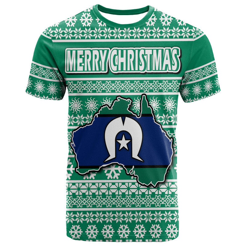 custom-personalised-australian-torres-strait-christmas-vibe-with-aboriginal-dot-painting-style-t-shirt