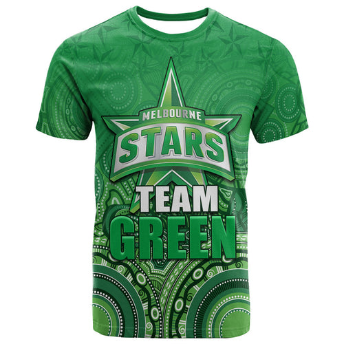 custom-personalised-melbourne-team-green-indigenous-aboriginal-stars-arts-t-shirt