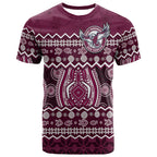 custom-personalised-manly-warringah-maroon-sea-eagles-christmas-vibe-t-shirt