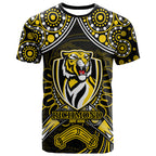 custom-personalised-richmond-tigers-football-t-shirt-boomerang-indigenous-dots