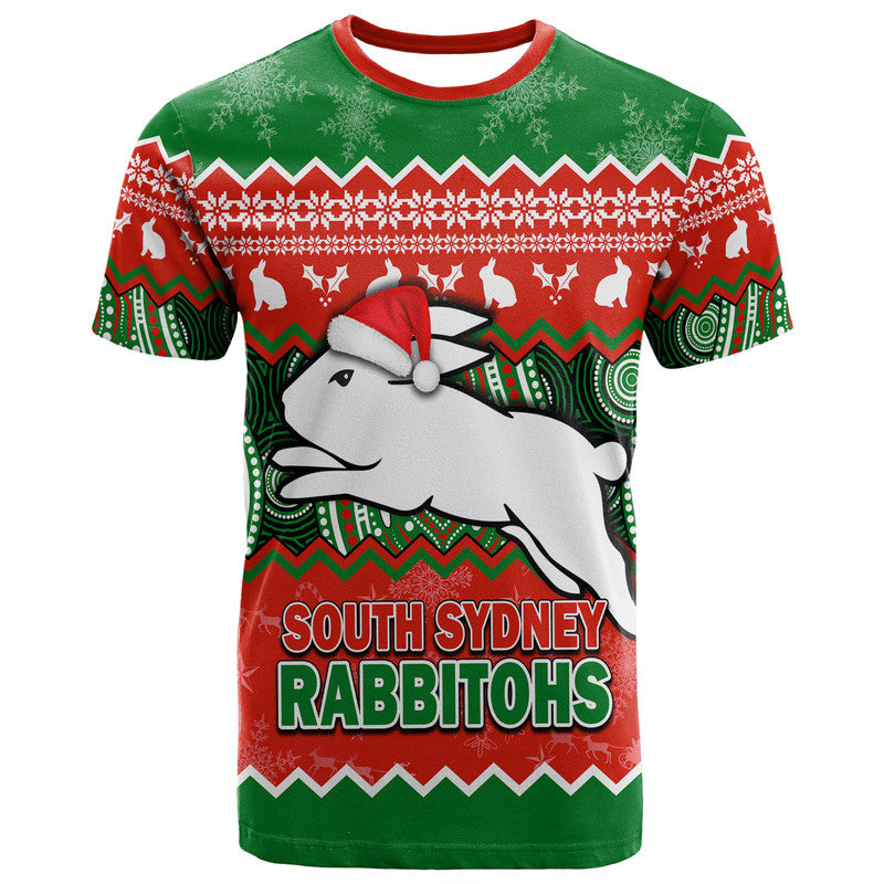 south-sydney-rabbitohs-aboriginal-christmas-vibe-t-shirt