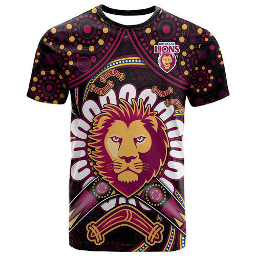 brisbane-lions-football-t-shirt-boomerang-indigenous-dots